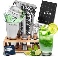 Vinenco Cocktail Shaker Set mit Ständer
