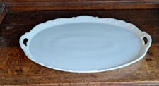 Servierplatte Porzellan weiß
