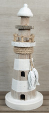 Deko Holz Leuchtturm Antik