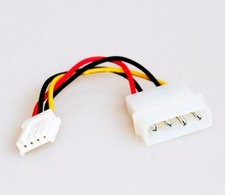 Inline Strom-Adapter PC intern 5,25" Molex > 3,5" Stromversorgung Floppy Stecker