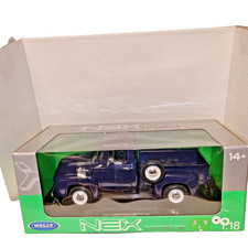 Modell-Pick Up "1956 Ford F-100 Pick UP 1:18 Welly  Neu  dunkelblau