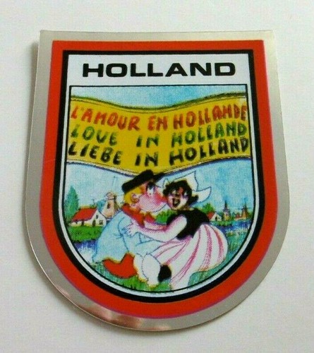 Souvenir aufkleber holland - holland, l'