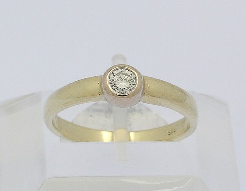 Solitär ring 14k 585 - in,