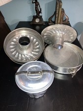 Dr. Oetker Puddingform Wasserbadform Aluminium, Springform, Set 8 Teile! Alt