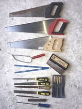 19 x Säge Feilen Raspel Schleifblock Sägeblätter Handsäge