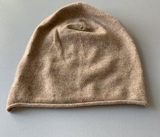 CASHMERE PRODUCTS MÜTZE MUETZE IN BEIGE BEANIE