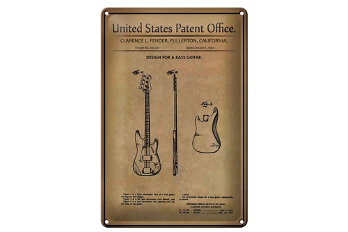 Blechschild patent 20x30 - patent,
