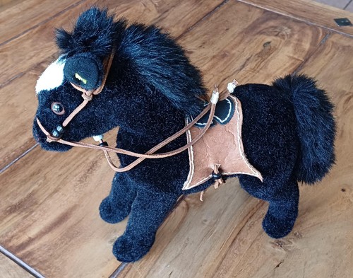 Steiff pferd pferdchen schwarz - pferdchen,