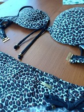 Bruno Banani Damen Bikini Schwarz Braun Getiegert Größe 38AA - TOP Zustand