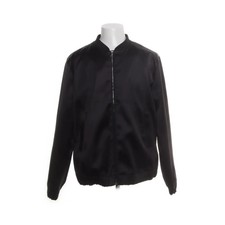 H&M, Jacke, Herren, Größe: L, Schwarz, Polyester, Einfarbig, Lederimitat -Anw