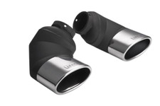 Duplex Endrohr Auspuffblende Mercedes W211 E-Klasse 120x80mm Sportauspuff Optik