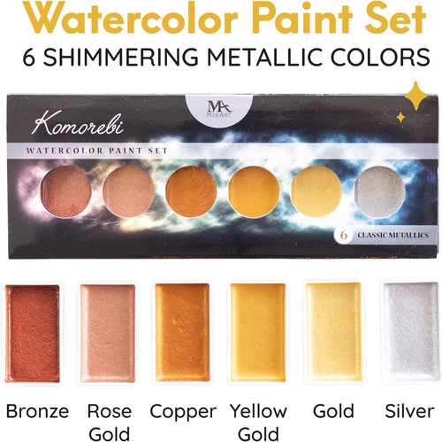 Mozart metallic aquarellfarben - metallic,