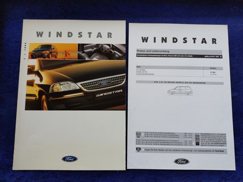 Ford windstar prospekt - windstar, 1.1999