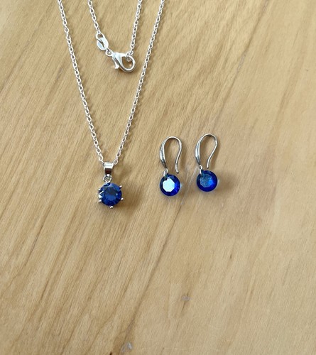 Schmuckset silber 925 blau - silber,
