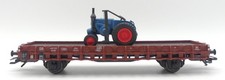 Märklin Flachwagen beladen mit Lanz Bulldog / Traktor - H0 - AC