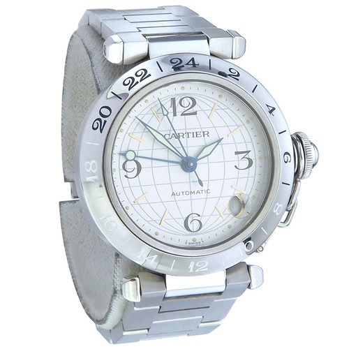 Cartier pasha gmt papiere - c,