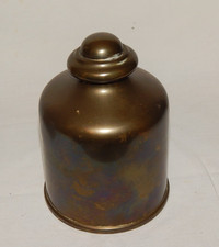 Art Deco Teedose Messing innen