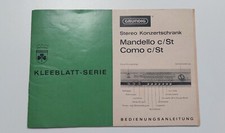 GRUNDIG Stereo Konzertschrank Mandello / Bedienungsanleitung & Schaltplan