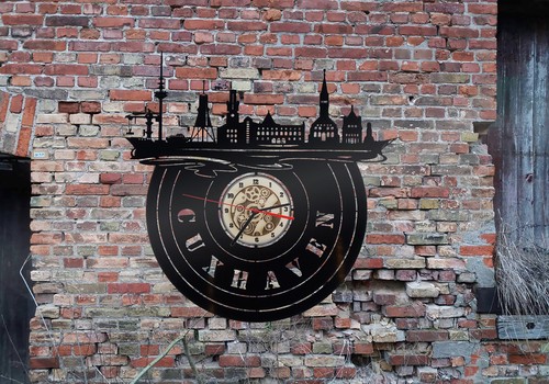 Cuxhaven skyline wanduhr - skyline,