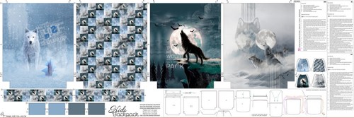 Stenzo rucksack panel wolf - panel,