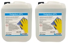 Essigsäure 60 - 20, %