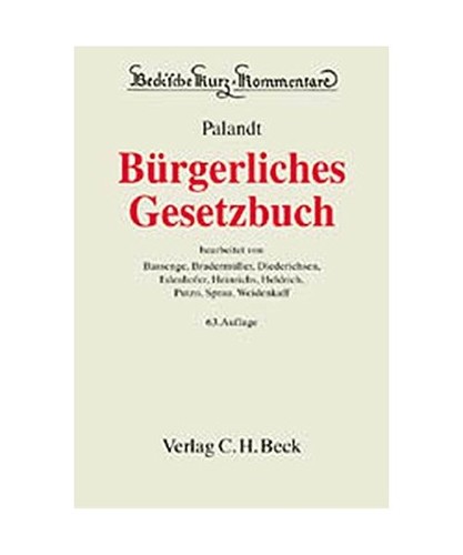 Bürgerliches gesetzbuch - gesetzbuch, [