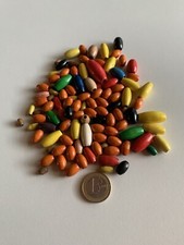 Wunderschöne bunte ovale Holzperlen in verschiedenen Größen - Holz Perlen #41