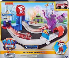 Paw Patrol The Movie Total City Rescue Set & Marshall Fahrzeug True Metal Neu Spielzeug