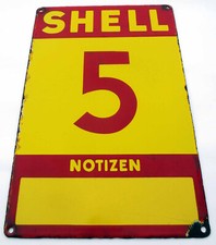 Shell emailschild emaille - emailschild,
