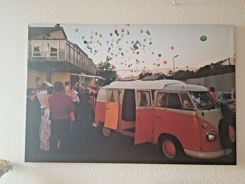 Leinwand bulli bus van - bulli,