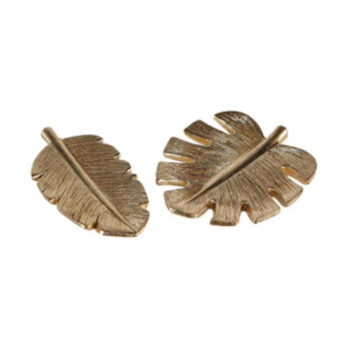 Dekoschale blatt goldfarben - dekoschale,