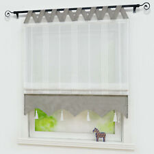 Raffrollo mit Schlaufen Küche