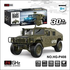 Gebrauchte HG 1:10 16CH Radio RC 4WD P408 Militärfahrzeug Rennwagen 2Speed Motor