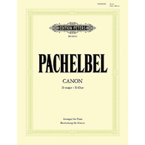Pachelbel kanon dur - kanon, klavier