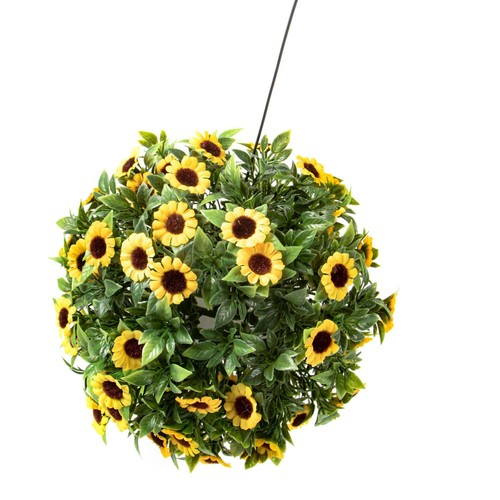 Solar deko kugel sonnenblumen - deko-kugel,