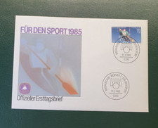 erstagsbrief , FÜR DEN SPORT , mi nr 1239 , sonderstempel bonn , vom 21.02.1985