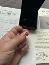 Ohrstecker/Ohrringe Berghoff mit Brillanten 750 Roségold 0 10 Ct.