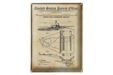Blechschild Patent 30x40 cm