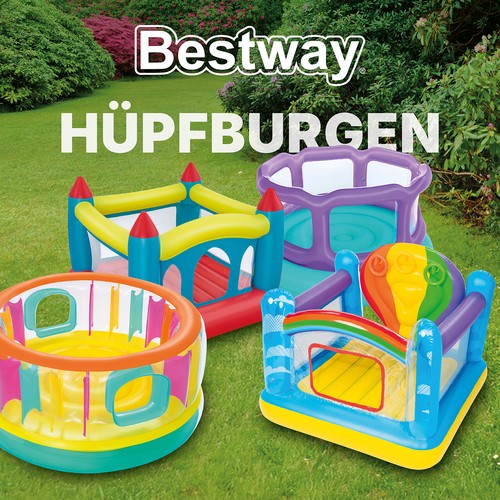Hüpfburg aufblasbar kinder - hüpfburg,