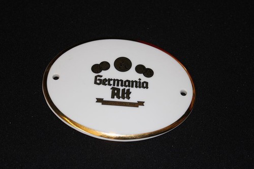 Zapfhahnschild germania alt - zapfhahnschild,