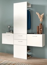 Garderobe Set 3-teilig weiß