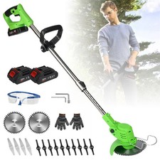 Akku Rasentrimmer Freischneider Rasenmäher Teleskop Rasenkantenschneider Garten