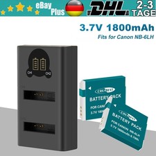 2x Akku NB-6L NB-6LH