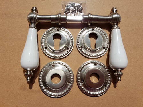 Nickel antik style türgriff - nickel,