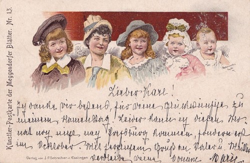 Künstlerkarte meggendorfer - künstlerkarte,