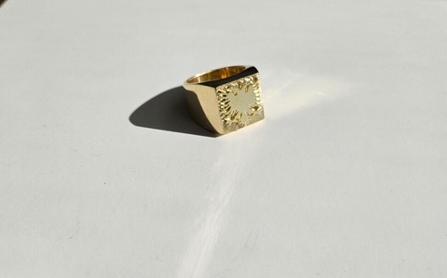 Albanischer massiv goldring - albanischer,