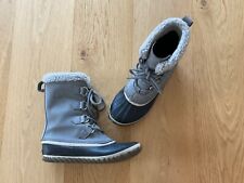 Sorel Caribou Slim Damen Schneestiefel Grau Schwarz 39,5 8,5 Winterstiefel