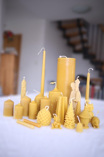 Bienenwachskerze vom imker - imker, –