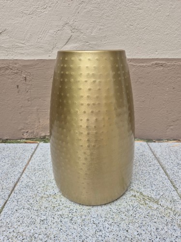 Vase gold metall 31cm - 31cm, hoch