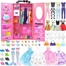 Puppenkleiderschrank Set
